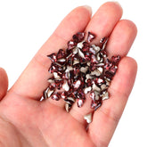 Sweet Heart Shape Mid Amethyst Glass Pointed Back Fancy Rhinestones WholesaleRhinestone